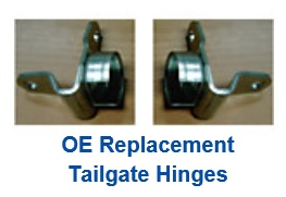 1973-87 Chevy Truck Tailgate Hinge Set - On Tailgate